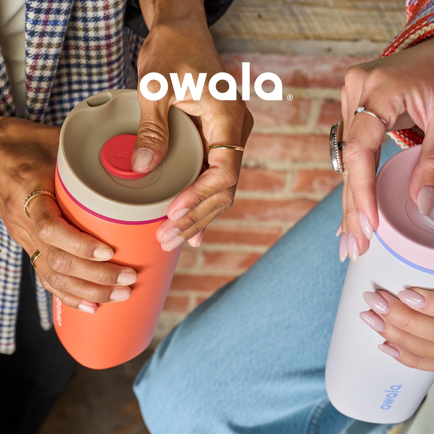 Owala SmoothSip Slider 20 oz Stainless Steel Coffee Tumbler
