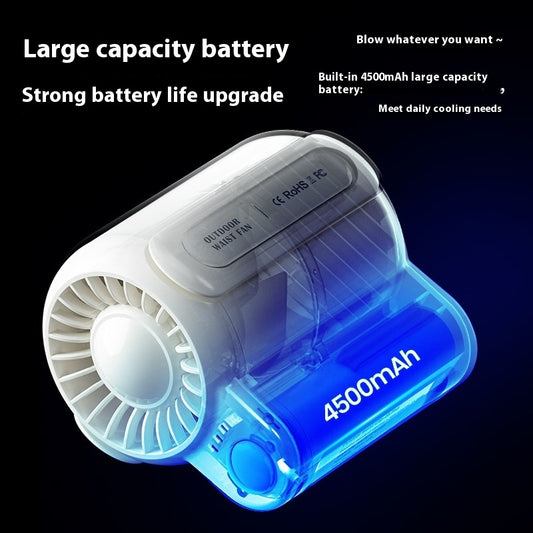 Portable Large Wind Usb Charging Outdoor Sports Construction Site Summer Cooling Portable Small Air Fan For Outdoor Sports Travel Work - DAILY AMPED