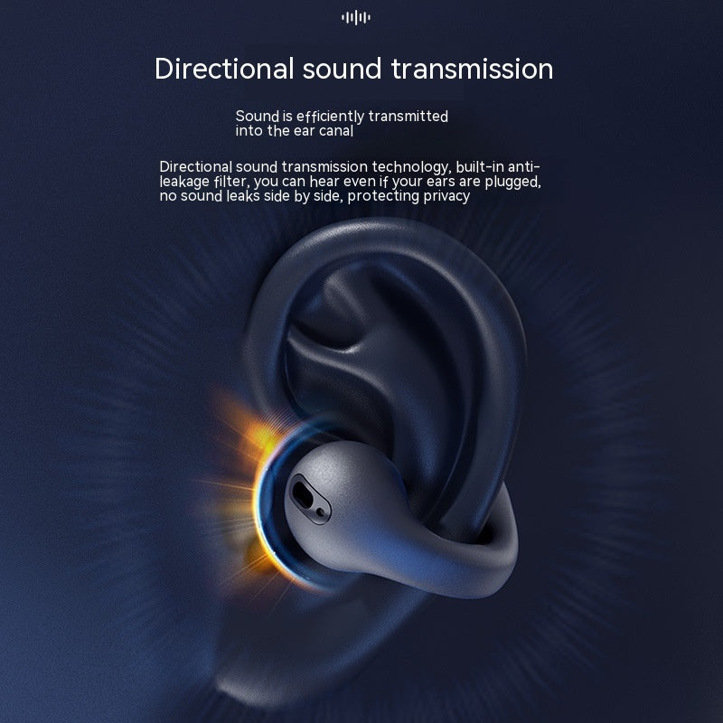 Wireless Ear Clip Bluetooth Headset TWS Comfortable Wear Not In-Ear Sports Wireless Bone Conduction 5.3 Bluetooth Headset - DAILY AMPED